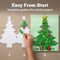 DIY Christmas Tree Button Art Canvas Kit – 8x10 Handmade Holiday Wall Art